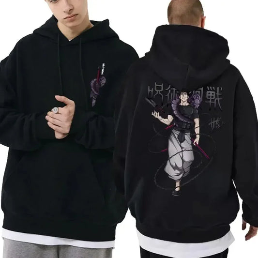 Japanese Anime Family Hoodies Jujutsu Kaisen Fushiguro Toji Graphic Male Fashion Manga Streetwear Men Women  Sweatshirt - Jujutsu Kaisen Merch - Free Shipping Buy Now
