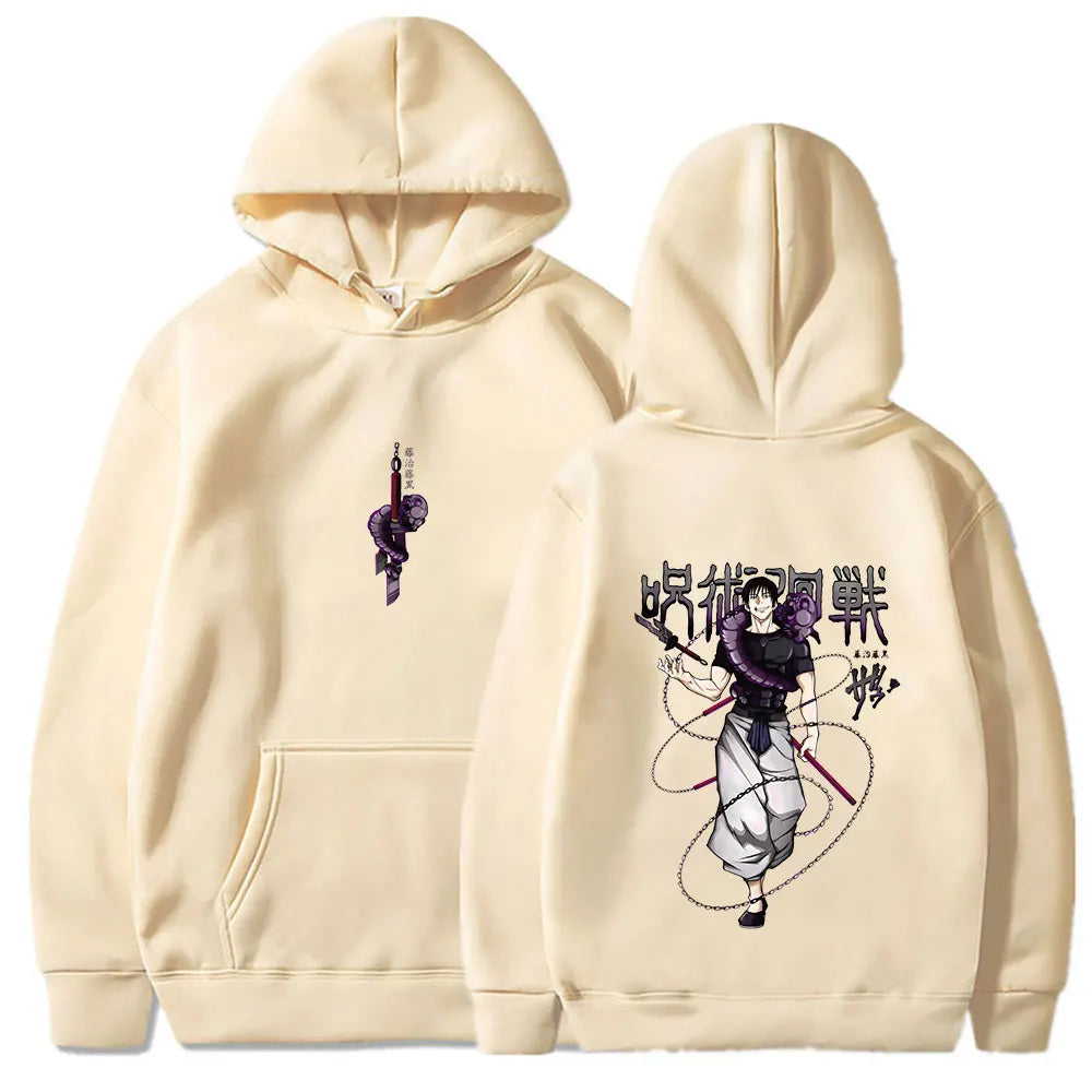 Jujutsu Kaisen Anime Hoodies Women Fushiguro Toji Print Hooded Sweatshirts Hip Hop Streetwear Gothic Pullover Men's Clothing - Jujutsu Kaisen Merch - Free Shipping Buy Now