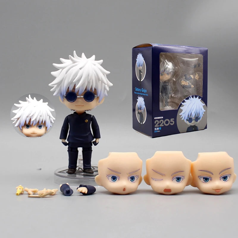 Gojo Jujutsu Kaisen Anime Figure #2205 Satoru Gojo Action Figure Q Version 10cm Model PVC Collectible Doll Birthday Gifts - Jujutsu Kaisen Merch - Free Shipping Buy Now