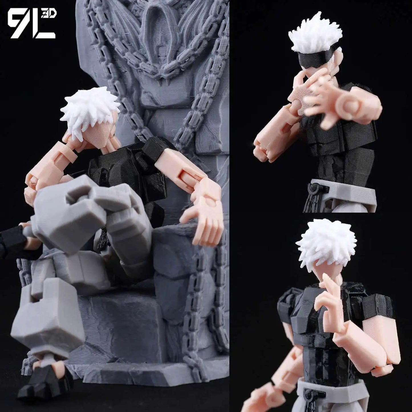 9L3D Printed Anime Jujutsu Kaisen Sukuna Yuji Yuta Satoru Gojo Lucky Dummy 13 Movable Shapeshift Action Figures Mannequin Toys - Jujutsu Kaisen Merch - Free Shipping Buy Now