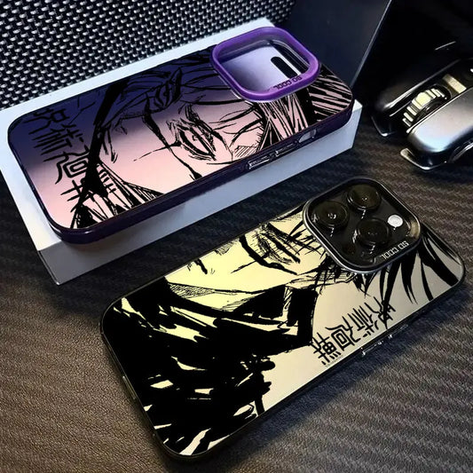 Coque Anime pour Apple iPhone 16e 16 14 15 13 11 Pro Max Jujutsu Kaisen Choso ART Case 15 Plus 12 Mini 16e antichoc