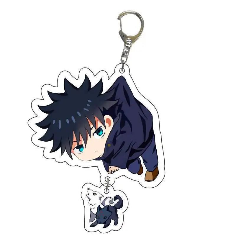 Jujutsu Kaisen Acrylic Keychain Satoru Gojo Geto Suguru Key Chain Anime Keyring Props Cosplay Jewelry Gift