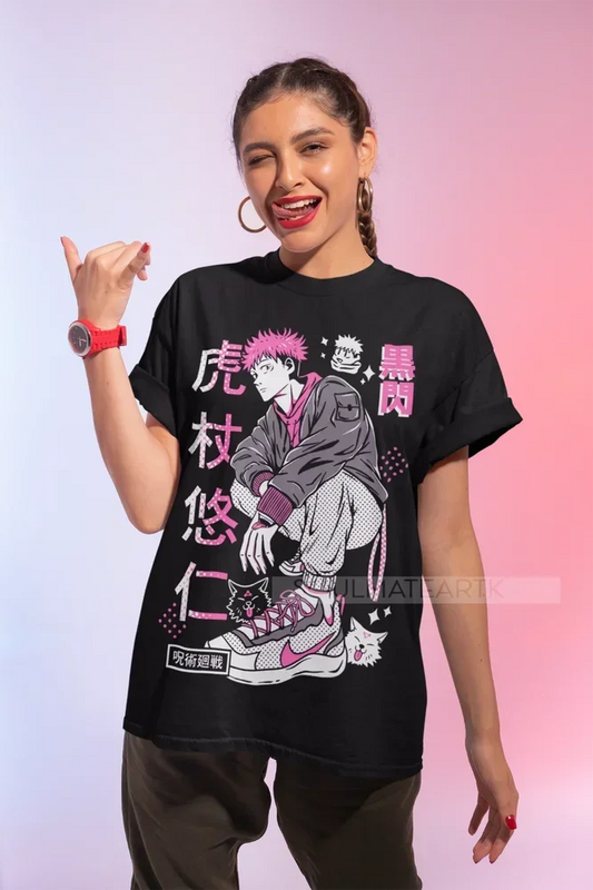 Itadori Yuji T-Shirt Megumi Gojo Satoru Jujutsu Kaisen Anime Manga Soft Tee - Jujutsu Kaisen Merch - Free Shipping Buy Now