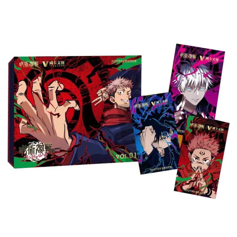 Cartes Jujutsu Kaisen Chapitre avancé Cartes en métal rare Cartes Quicksand de qualité Cartes de collection Gojo Satoru Fushiguro Megumi