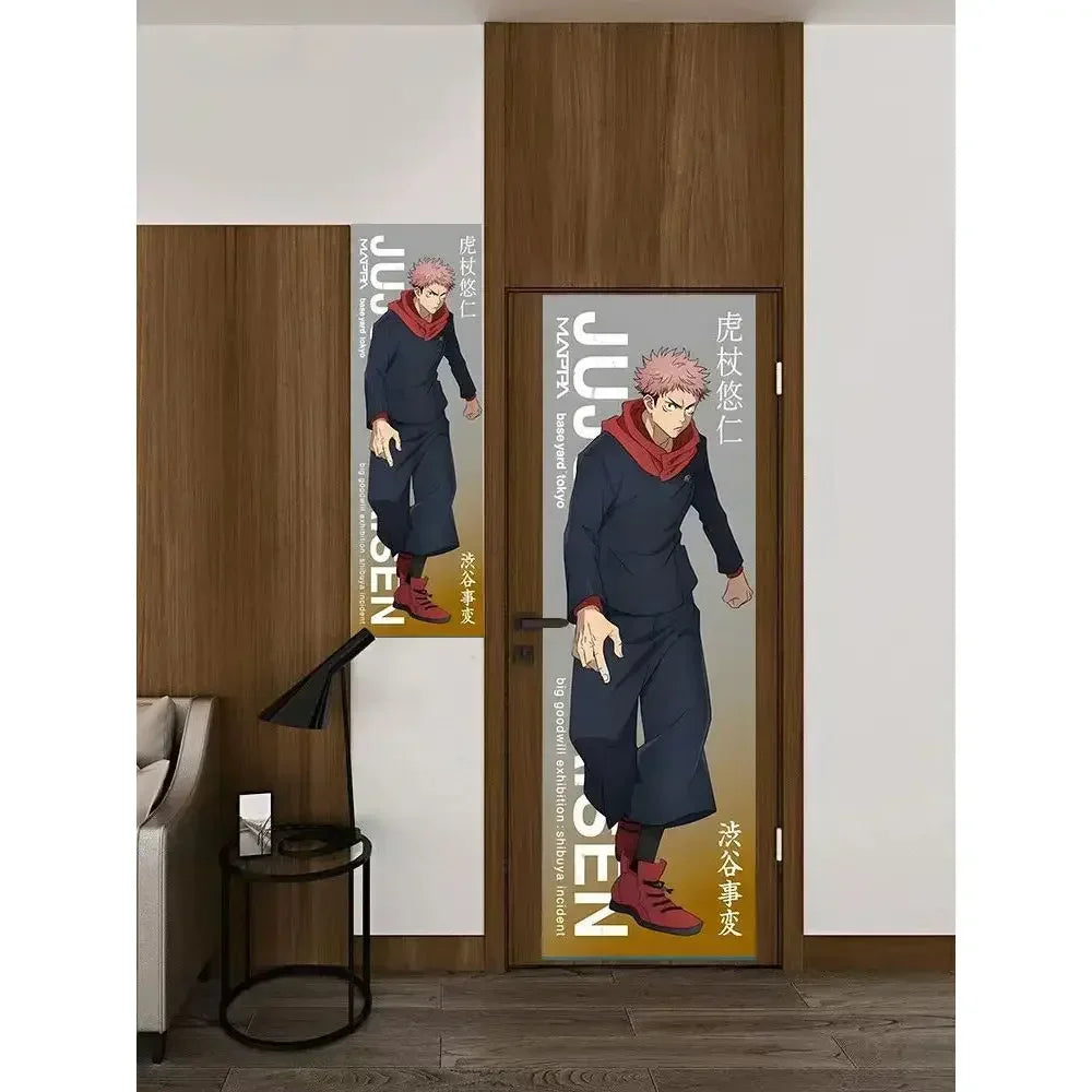 New Satoru Gojo Poster Jujutsu Kaisen Room Decoration Poster Wall Stickers Okkotsu Yuta Mahito 200cm high and 60cm wide poster