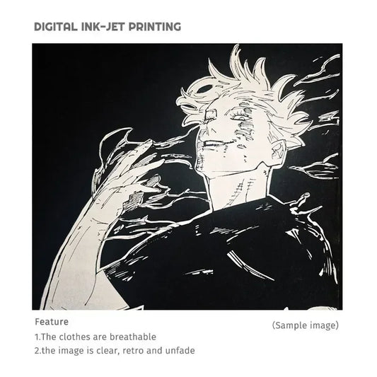 Anime J-Jujutsu K-Kaisen T Shirts Vintage Washed CHOSO T-shirt Oversize Short Sleeve Fushiguro Toji Gojo Saturo Itadori Tees Men - Jujutsu Kaisen Merch - Free Shipping Buy Now