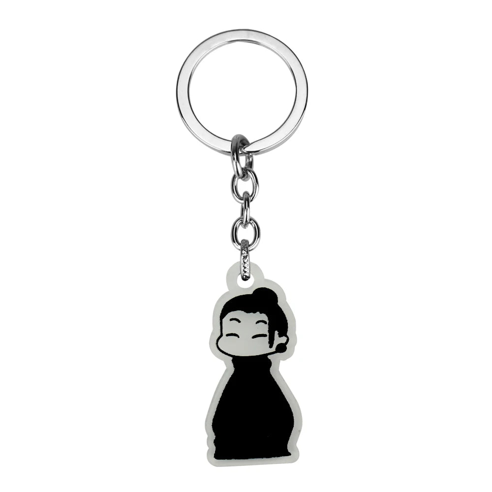 Porte-clés assorti inspiré de JJK, personnage d'anime Gojo Geto, fait à la main, bijoux de sac, cadeau
