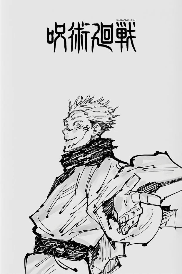 Modern Famous Bilibili Black and White Anime J-Jujutsu K-Kaisen Poster Canvas Paint Print Art Picture Home Room Wall Decor Gift