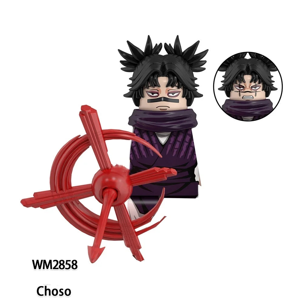 Jujutsu Kaisen Anime Cartoon Gojo Satoru Itadori Yuj Fushiguro Megumi Okkostu Yuta Building Blocks Mini Action Figures Kids Toy - Jujutsu Kaisen Merch - Free Shipping Buy Now