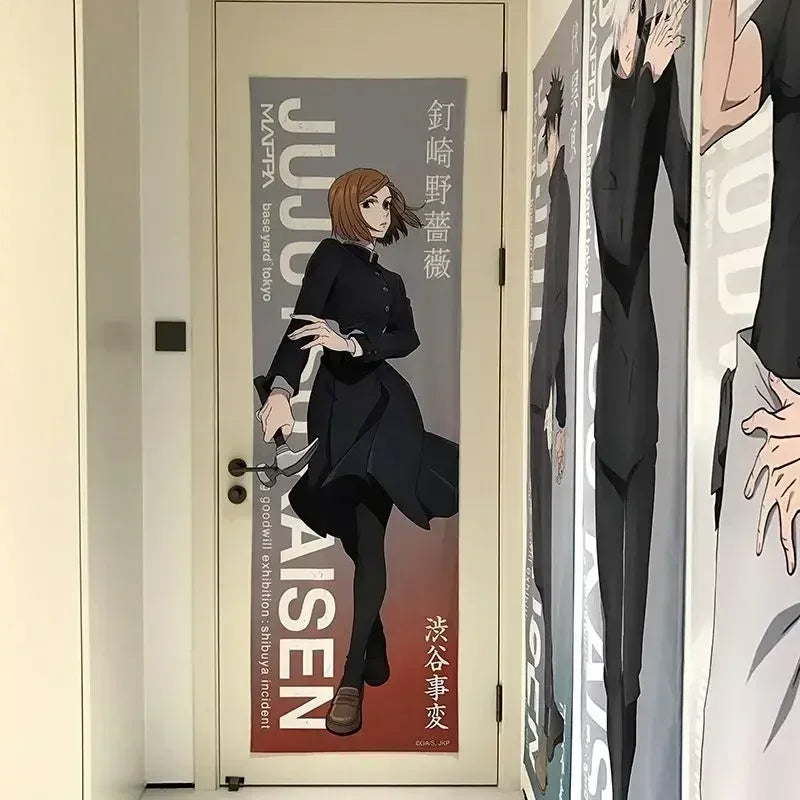 New Satoru Gojo Poster Jujutsu Kaisen Room Decoration Poster Wall Stickers Okkotsu Yuta Mahito 200cm high and 60cm wide poster