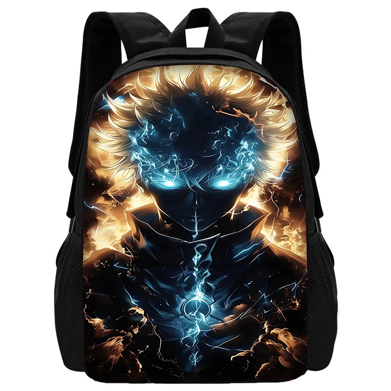 Sac à dos d'école Anime J-Jujutsu Kaisen pour enfant avec sacs à déjeuner, trousses à crayons, sacs d'école pour garçons et filles, meilleur cadeau