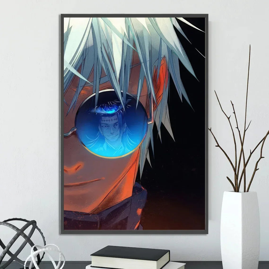J-Jujutsu Anime Self-adhesive Poster Wallpaper Wall Art Print Gojo Satoru Home Decoration Modern Itadori Yuji Gift