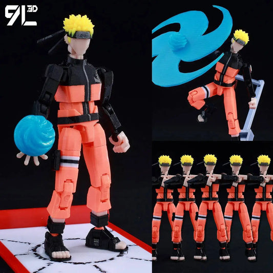 9L3D Printed Anime Naruto Jujutsu Kaisen One Piece Characters Lucky13 Dummy Action Figures Multi-Jointed T13 Mannequin Toys - Jujutsu Kaisen Merch - Free Shipping Buy Now