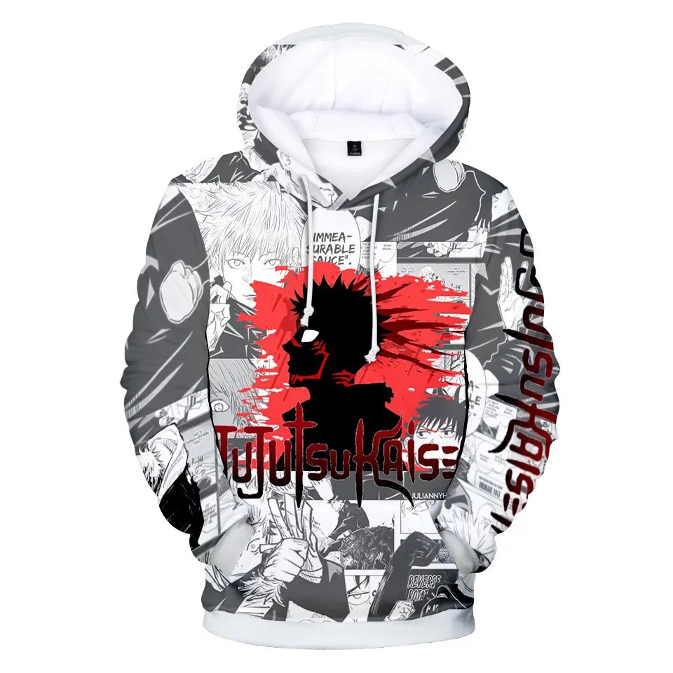 Men Women Itadori Yuji Fushiguro Megumi Satoru Ryomen Sukuna Hoodie Pullover Sweatshirt Anime Cosplay Jacket Coat Adult Youth - Jujutsu Kaisen Merch - Free Shipping Buy Now