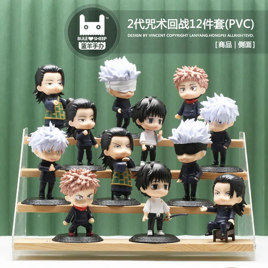 12Pcs/set Jujutsu Kaisen Figure Toys Gojo Satoru PVC Model Ornaments Kids Gift - Jujutsu Kaisen Merch - Free Shipping Buy Now