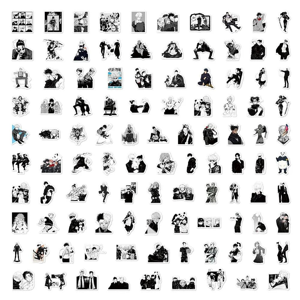 Lot de 10/30/50/100 autocollants graffiti Jujutsu Kaisen, dessin animé Satoru Gojo, étanches, pour enfants, DIY, cool, jouets, cadeaux