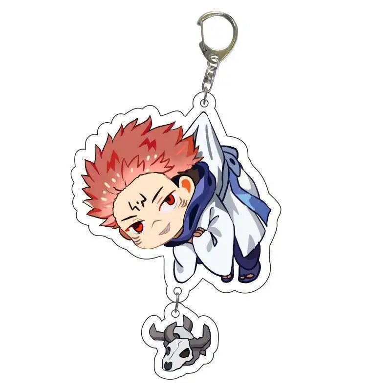 Jujutsu Kaisen Acrylic Keychain Satoru Gojo Geto Suguru Key Chain Anime Keyring Props Cosplay Jewelry Gift