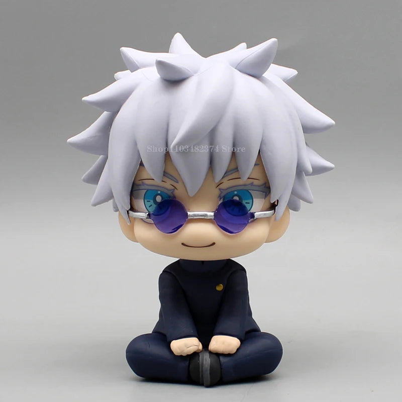 Anime Kawaii Fushiguro Lookup Ryomen Sukuna Toy Gojo Jujutsu Kaisen Mini Figures Geto Suguru Sitting Figure PVC Collection Dolls - Jujutsu Kaisen Merch - Free Shipping Buy Now