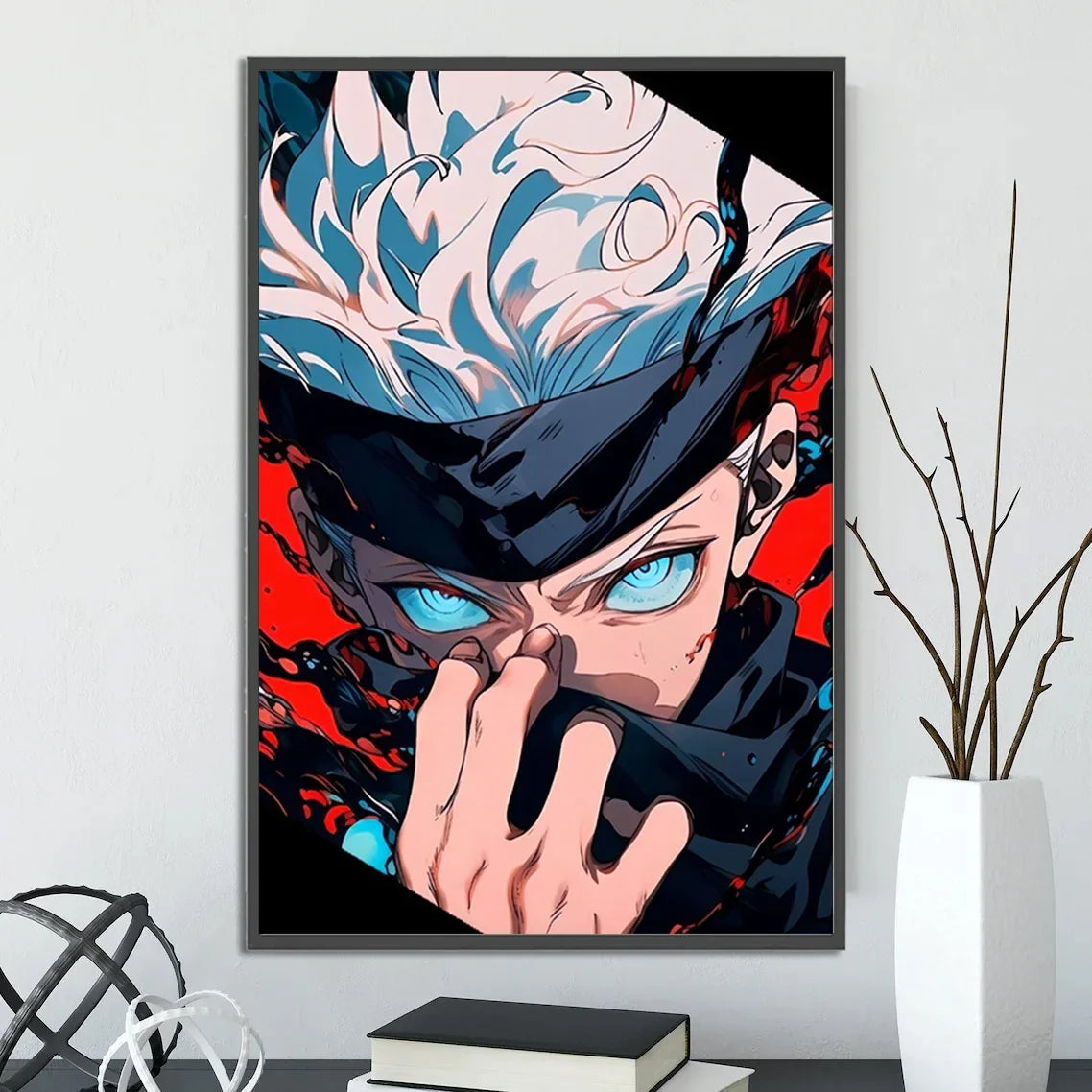 J-Jujutsu Anime Self-adhesive Poster Wallpaper Wall Art Print Gojo Satoru Home Decoration Modern Itadori Yuji Gift