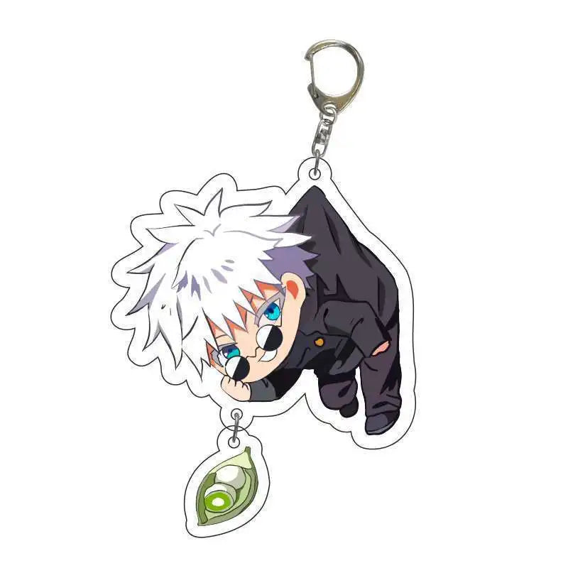 Jujutsu Kaisen Acrylic Keychain Satoru Gojo Geto Suguru Key Chain Anime Keyring Props Cosplay Jewelry Gift