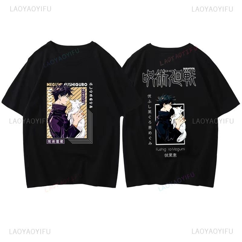 Manga "JUJUTSU KAISEN" Graphic Printed Shirts, Unisex Everyday Harajuku Streetwear, Spring and Summer Casual Fashion T-shirts - Jujutsu Kaisen Merch - Free Shipping Buy Now