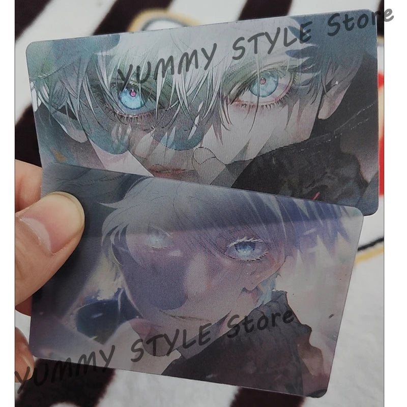  Latest Jujutsu Kaisen Gojo Satoru 3D Lenticular card with 6 Changing Versions Cool Anime Postcards Collectible Merch for Fans