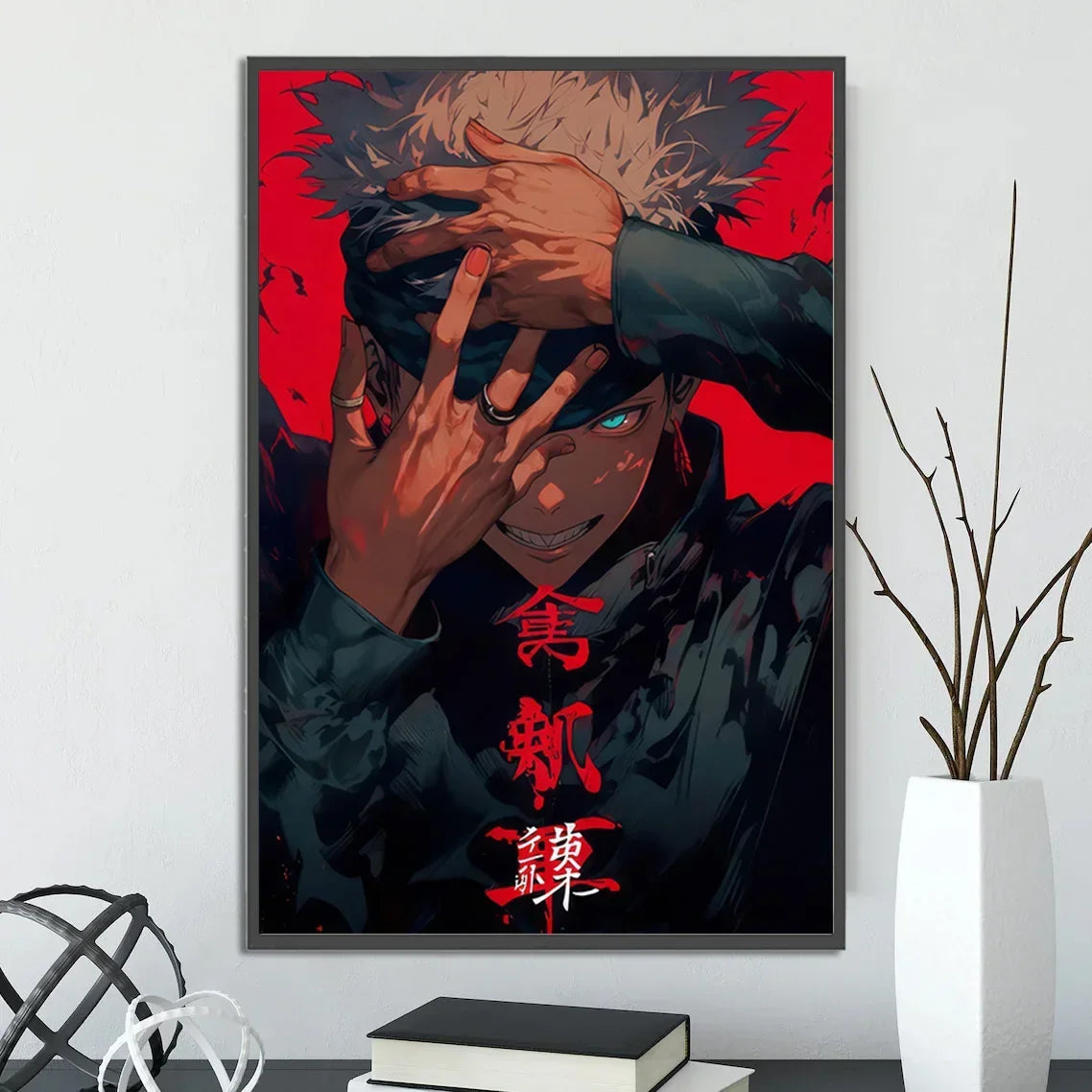 J-Jujutsu Anime Self-adhesive Poster Wallpaper Wall Art Print Gojo Satoru Home Decoration Modern Itadori Yuji Gift