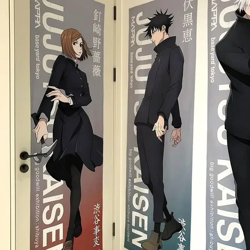 New Satoru Gojo Poster Jujutsu Kaisen Room Decoration Poster Wall Stickers Okkotsu Yuta Mahito 200cm high and 60cm wide poster