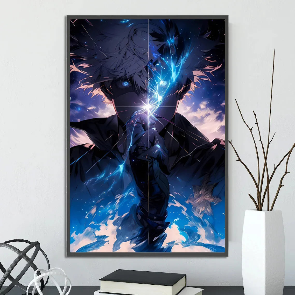 J-Jujutsu Anime Self-adhesive Poster Wallpaper Wall Art Print Gojo Satoru Home Decoration Modern Itadori Yuji Gift