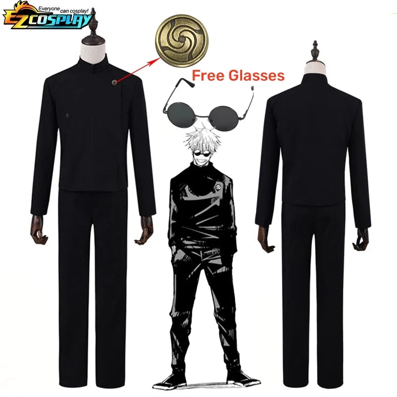 Geto Suguru Cosplay Anime Jujutsu Kaisen Cosplay Adult Mens Shirt Pants Wig High School Halloween Uniform Full Set - Jujutsu Kaisen Merch - Free Shipping Buy Now