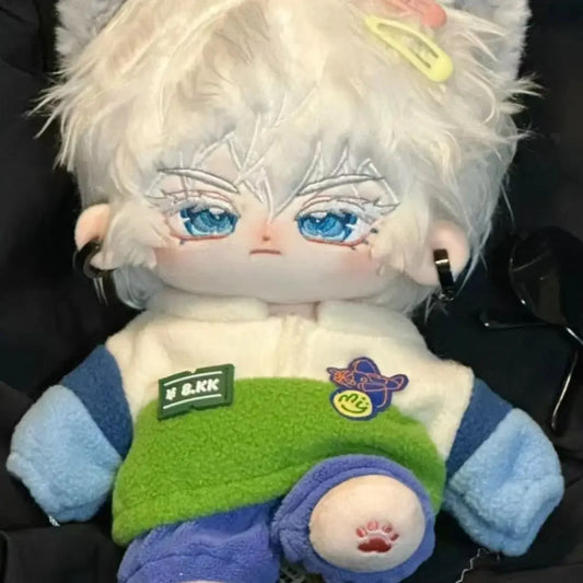 20cm Jujutsu Kaisen Satoru Gojou Dress-up Doll Anime Peripheral Stuffed Plush Doll Cartoon Cotton Doll Children Adults Cute Toys - Jujutsu Kaisen Merch - Free Shipping Buy Now