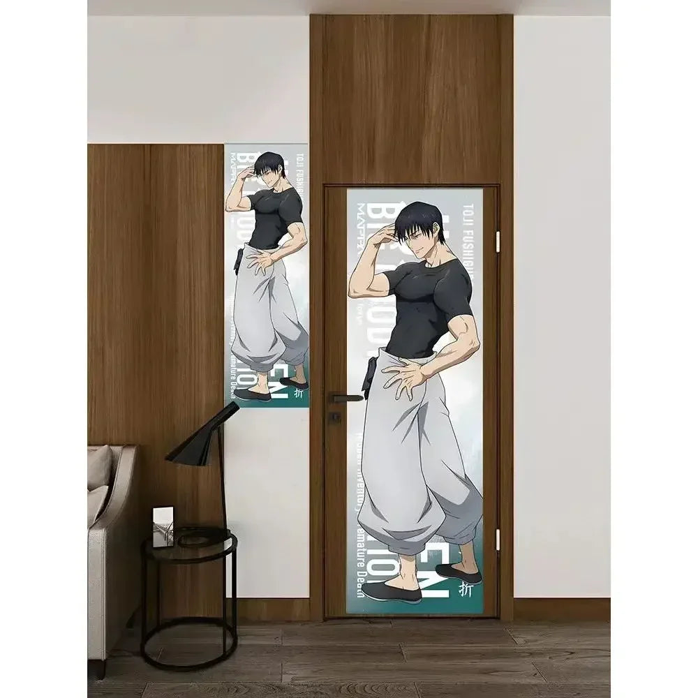 New Satoru Gojo Poster Jujutsu Kaisen Room Decoration Poster Wall Stickers Okkotsu Yuta Mahito 200cm high and 60cm wide poster