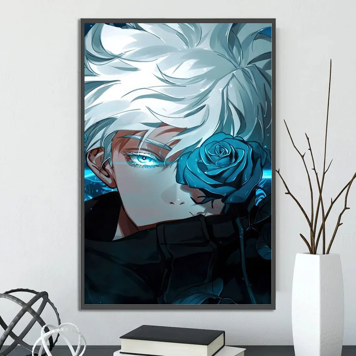 J-Jujutsu Anime Self-adhesive Poster Wallpaper Wall Art Print Gojo Satoru Home Decoration Modern Itadori Yuji Gift
