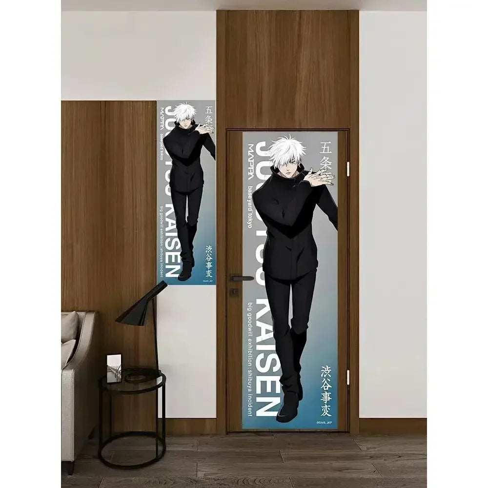 New Satoru Gojo Poster Jujutsu Kaisen Room Decoration Poster Wall Stickers Okkotsu Yuta Mahito 200cm high and 60cm wide poster