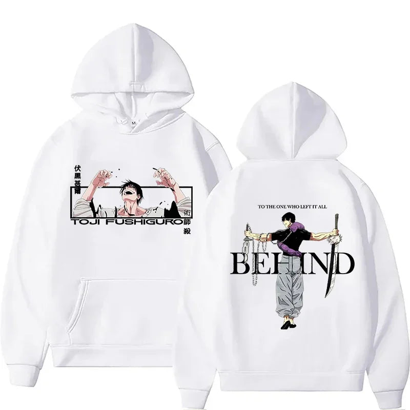 Jujutsu Kaisen-Anime Hoodies for Men and Women Fushiguro Toji Sleeve Hooded Jersey Gothic Hoodies Hip Hop Style Casual Clothing - Jujutsu Kaisen Merch - Free Shipping Buy Now