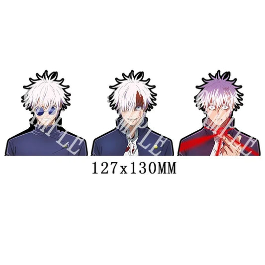 Jujutsu Kaisen Gojo Motion Sticker  Anime Waterproof Decals for Cars,Laptop, Refrigerator, Etc
