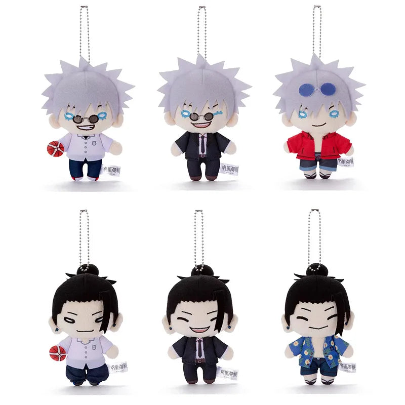 New 12cm Anime Plush Pendant Jujutsu Kaisen Satoru Gojo Geto Suguru Cosplay Mini Doll Stuffed Decorative Toy - Jujutsu Kaisen Merch - Free Shipping Buy Now