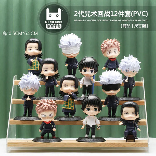 12Pcs/set Jujutsu Kaisen Figure Toys Gojo Satoru PVC Model Ornaments Kids Gift - Jujutsu Kaisen Merch - Free Shipping Buy Now