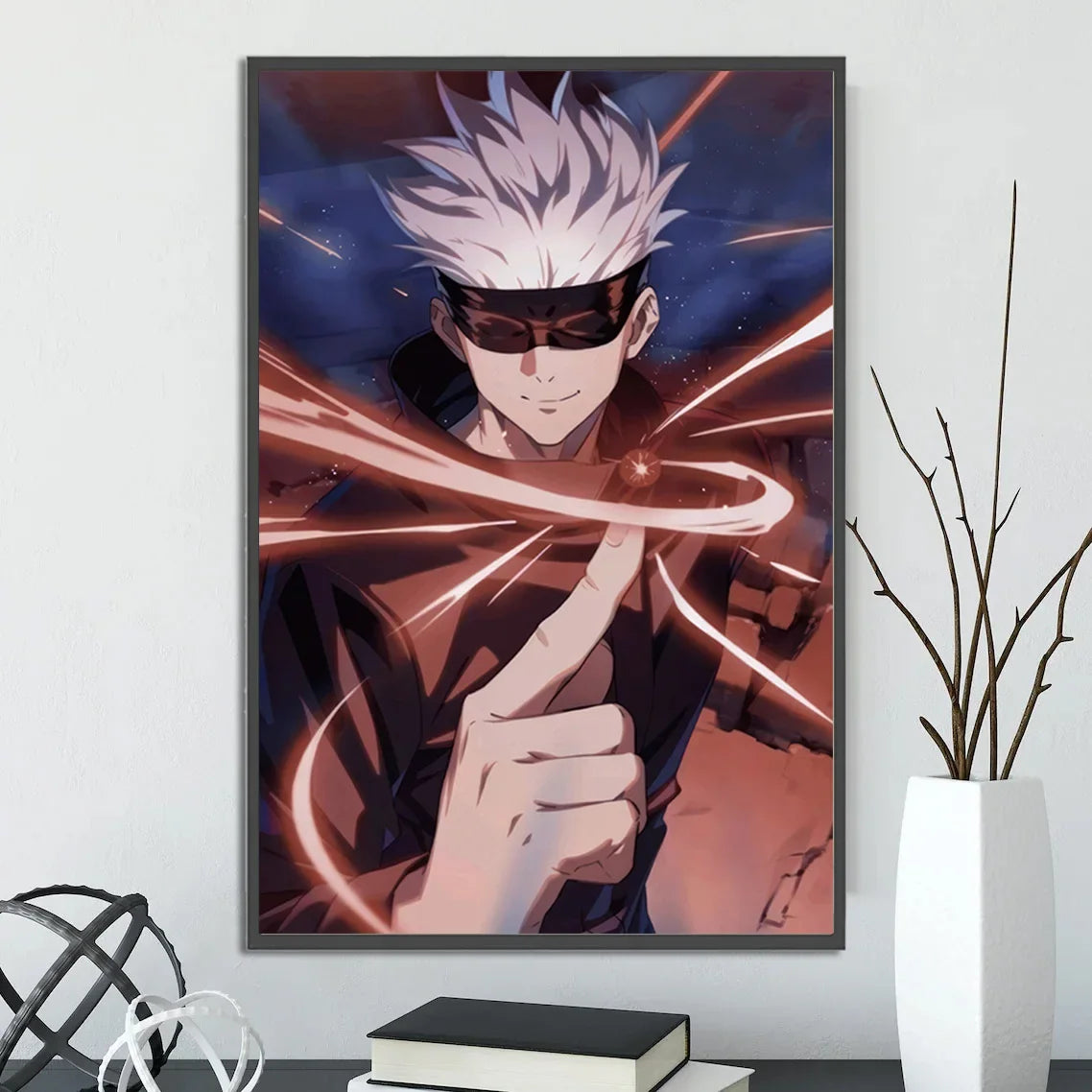 J-Jujutsu Anime Self-adhesive Poster Wallpaper Wall Art Print Gojo Satoru Home Decoration Modern Itadori Yuji Gift