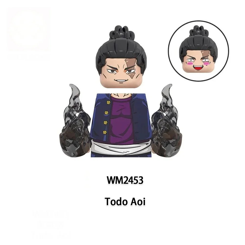Anime Jujutsu Kaisen Cartoon Gojo Satoru Itadori Yuj Fushiguro Megumi Okkostu Yuta Building Blocks Mini Action Figures Kids Toy - Jujutsu Kaisen Merch - Free Shipping Buy Now