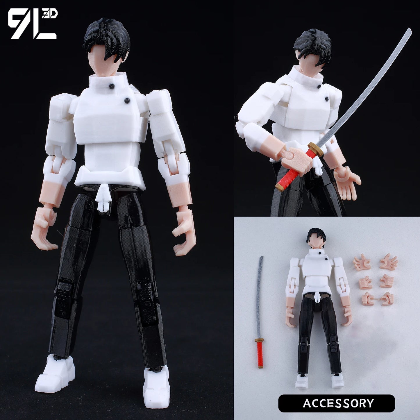 9L3D Mahoraga & Gojo Satoru 3D Printed Figures Set Jujutsu Kaisen Anime Multi-Jointed Poseable Model Collectible Toys Gift - Jujutsu Kaisen Merch - Free Shipping Buy Now