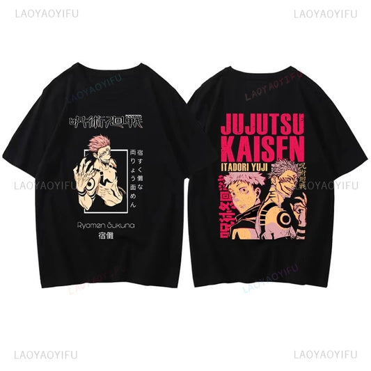 Manga "JUJUTSU KAISEN" Graphic Printed Shirts, Unisex Everyday Harajuku Streetwear, Spring and Summer Casual Fashion T-shirts - Jujutsu Kaisen Merch - Free Shipping Buy Now
