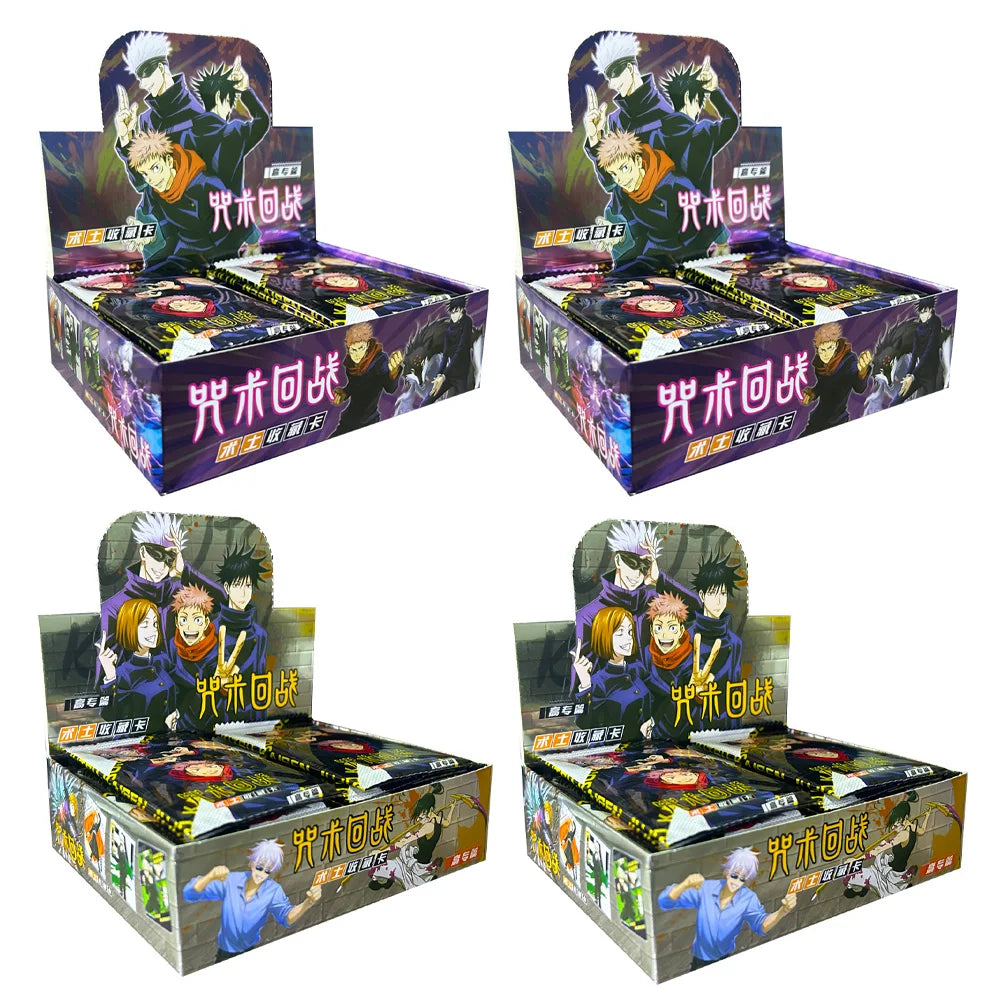 Cartes rares Jujutsu Kaisen pour enfants, personnage de dessin animé Gojo Satoru Fushiguro Megumi Itadori Yuji Warlock, carte de Collection, jouet Gif, 2024