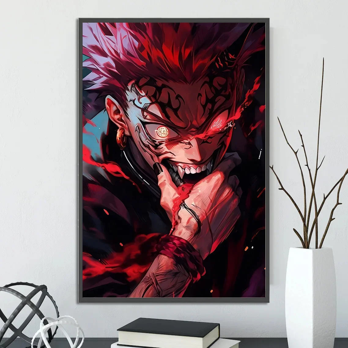 J-Jujutsu Anime Self-adhesive Poster Wallpaper Wall Art Print Gojo Satoru Home Decoration Modern Itadori Yuji Gift