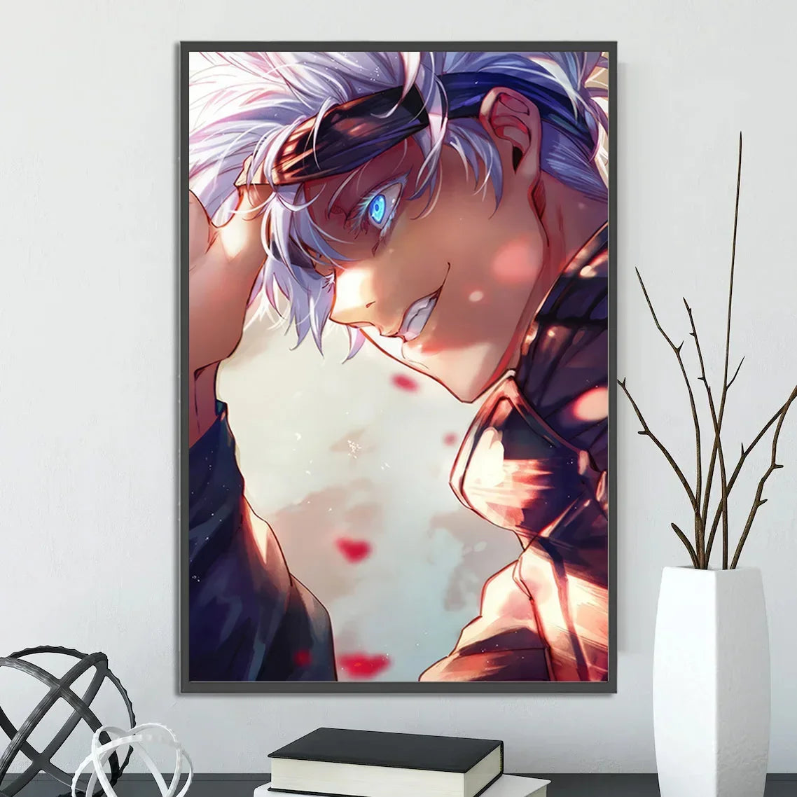 J-Jujutsu Anime Self-adhesive Poster Wallpaper Wall Art Print Gojo Satoru Home Decoration Modern Itadori Yuji Gift