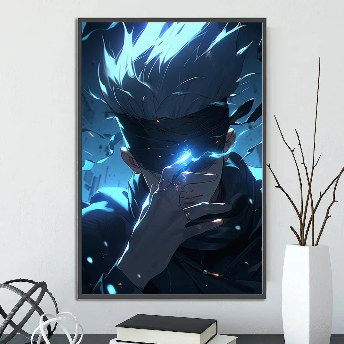 J-Jujutsu Anime Self-adhesive Poster Wallpaper Wall Art Print Gojo Satoru Home Decoration Modern Itadori Yuji Gift