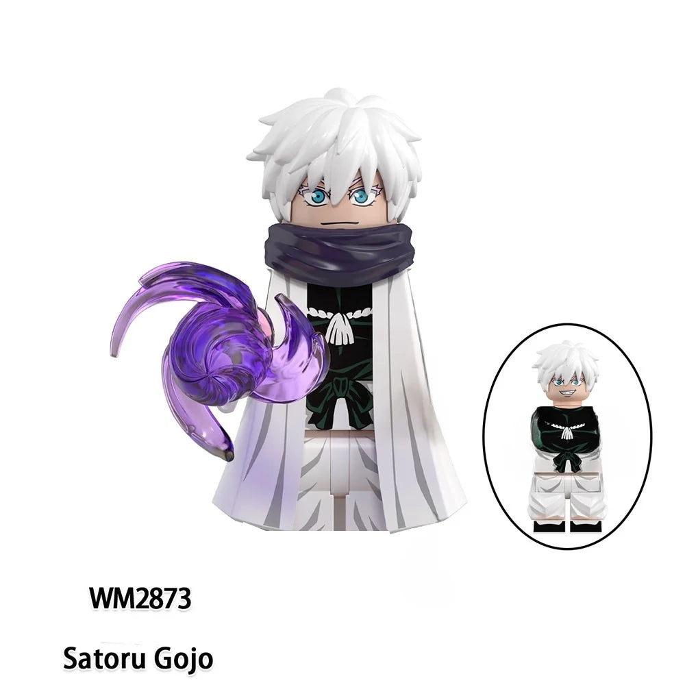 Jujutsu Kaisen Anime Cartoon Gojo Satoru Itadori Yuj Fushiguro Megumi Okkostu Yuta Building Blocks Mini Action Figures Kids Toy - Jujutsu Kaisen Merch - Free Shipping Buy Now
