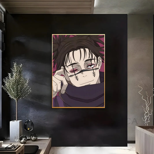Japan Choso Jujutsu Kaisen Anime Poster Sticky Wall Art Printing Waterproof Home Living Bed Room Bar Aesthetic Decor