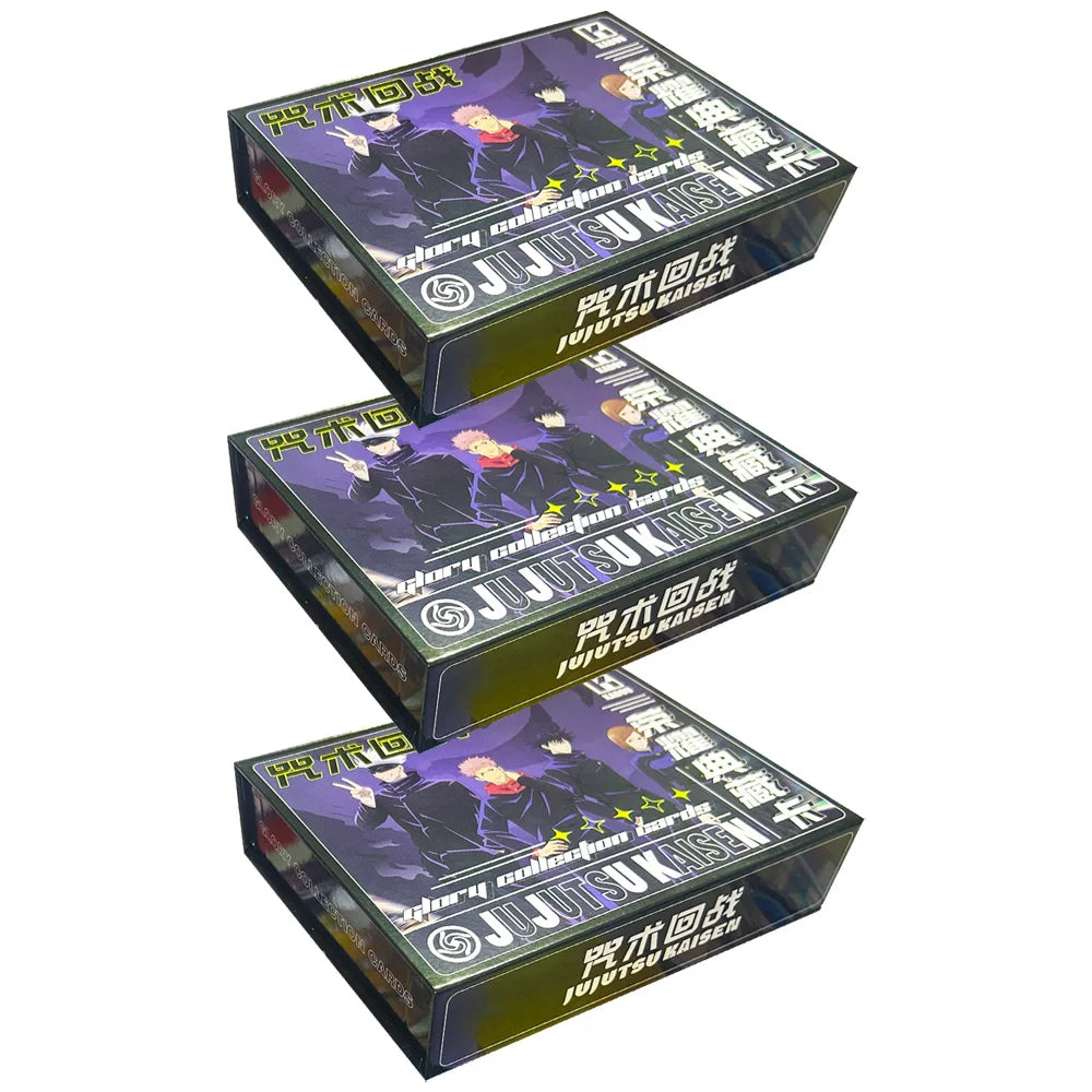 Vente en gros de cartes de collection Jujutsu Kaisen Kadou Quicksand Laser Ticket Metal Trading Anime Games Playing Games Cards