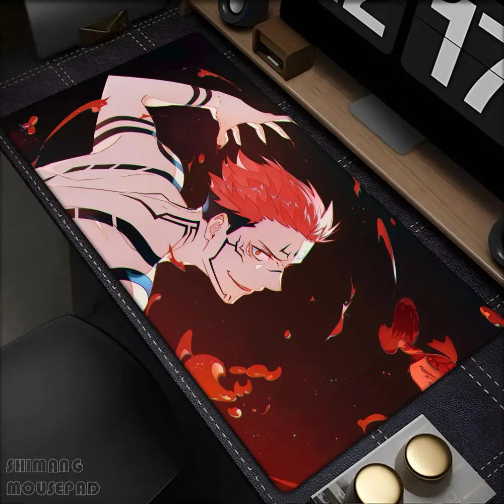 Hot Anime Jujutsu Kaisen Large Mouse Pad Ryomen Sukuna MousePads Computer Gaming Peripheral Accessori